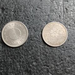※天皇ご在位50年記念コイン❗+天皇陛下御在位50年100円記念硬貨+EXPOCITY70､100円記念硬貨❗。の画像