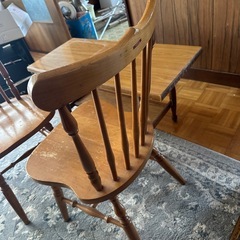 テーブル　と椅子2脚　DIYなどの画像