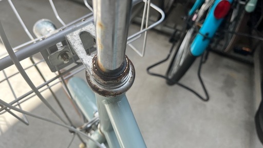 自転車　ミニベロ　20インチ　水色