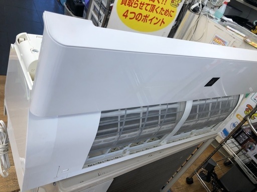 ①☆K192☆SHARP製☆2018年製冷暖房兼用エアコン14畳用☆3カ月間保証 