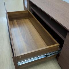 テレビ台 木製 キズ少なめです。大型サイズ置けます。の画像