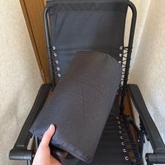 【中古・家でのみ使用】アウトドアリクライニングチェア PZ-OCH1BK ブラックの画像