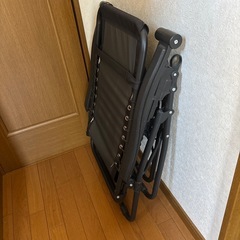 【中古・家でのみ使用】アウトドアリクライニングチェア PZ-OCH1BK ブラックの画像
