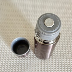 真空ステンレスボトル350ml 水筒　未使用　ピンク　ワンプッシュの画像