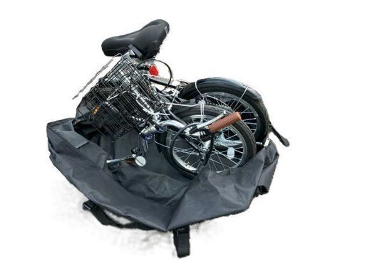 ★千葉・手渡し限定★新品同様★折りたたみ自転車　CAPTAINSTAG　16インチ 外装6段 ブラック 付属品あり★