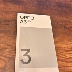 【新品、未開封】新品スマホ　OPPO A3 5G ブラック 本体の画像