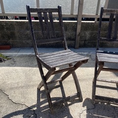屋外用チェア2脚の画像
