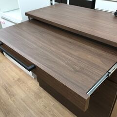 ★リユースのサカイ春日部店★KJ11639 入江木工 レンジ台 ブラウン H90×W86×D45 クリーニング済みの画像