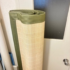 竹のラグ　の画像