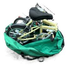 ★千葉・手渡し限定★新品同様★折りたたみ自転車　CAPTAINSTAG　16インチ 外装6段  ラテ色　付属品あり★の画像