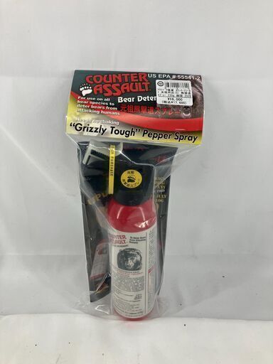 アウトドア雑貨　熊撃退スプレー　クマスプレー　COUNTER ASSAULT　未使用品