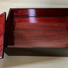 漆　木箱　物入れ　　　の画像