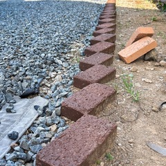 レンガ ブリックレンガ 3個 ブラウン 茶 コンクリート ブロック チョコレートの画像