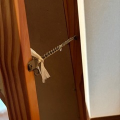 スタンドミラー 木枠の画像