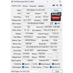 Radeon PRO WX2100の画像