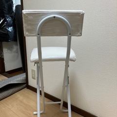 ニトリ　白　ハイチェアの画像