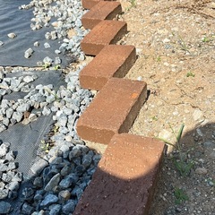 レンガ ブリックレンガ 60個 ブラウン 茶 チョコレート コンクリートの画像