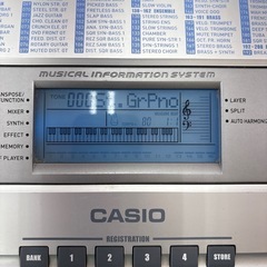 カシオ  電子ピアノ  台座付き  CTK-691の画像