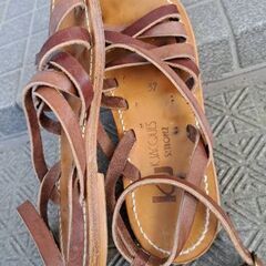 サンダル　革　Size37の画像