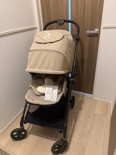 2024大人気ベージュ⭐︎cybex メリオカーボンベビーカー 専用ドリンク