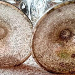 🍷金属と硝子の盃 2個セット 昭和レトロ 貴重の画像