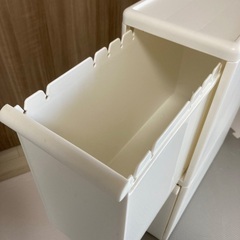 収納ケース　スリム　プラスチック　2段の画像