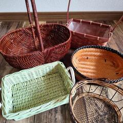 各種カゴ　5個セットの画像