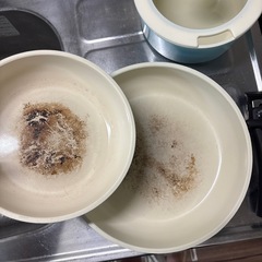 外せる取っ手付きフライパンセットの画像