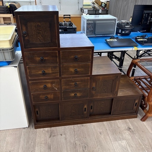 カリモク  階段箪笥  タンス