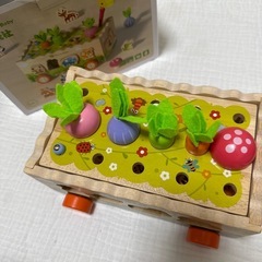 木のおもちゃ　動物農場の収穫ゲーム！の画像