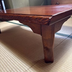 残り1台　中古　折りたたみテーブル　木目の画像