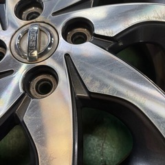 NISSAN 純正 ミシュラン 14インチ 155/65R14タイヤ ホイールの画像