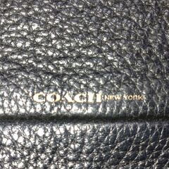 COACH コーチ 革ハンドバッグ ブラック の画像