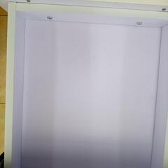 リユースのサカイ太田店★ジモティ割あり★  ３段キャビネット 白・黒 H59.5×D54×W40 クリーニング済み OJ10885の画像