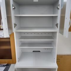 リユースのサカイ太田店★ジモティ割あり★  レンジ台 白 H177×D45×W60 クリーニング済み OJ10889の画像