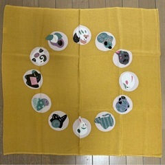 京ちりめん　風呂敷と巾着２つの画像