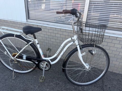 F24【大阪堺市/引取】シティサイクル オートライト 6段変速付き