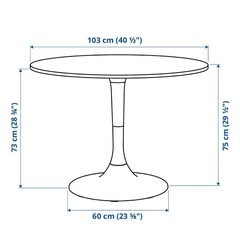 【２ヶ月以内に購入】IKEAラウンドテーブルの画像