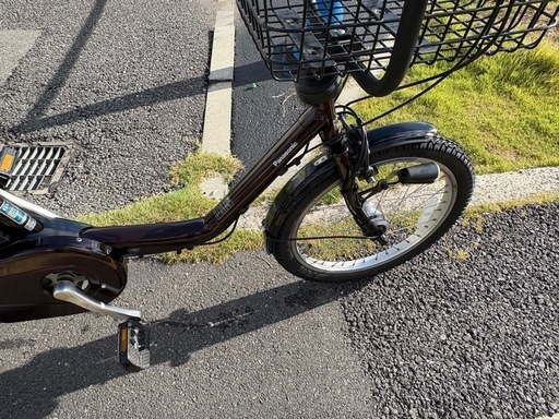 中古20インチ Panasonic電動アシスト自転車　12Ah4点灯　大阪