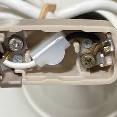 北欧風 ペンダントライト ホワイト 2灯 引き紐付き（白熱電球付き）の画像