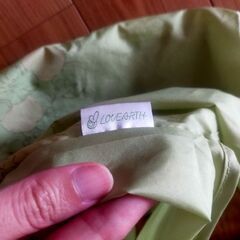 エコバッグ　黄緑　中古品の画像