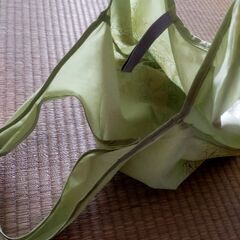 エコバッグ　黄緑　中古品の画像