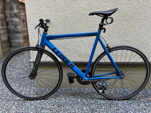 LEADER BIKE ／the cure／ブルー／自転車／ピストバイク／シングルスピードバイク