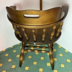 飛騨産業　キツツキ　アームチェア　　ダイニングチェア　椅子　イス　ヴィンテージ 　①の画像