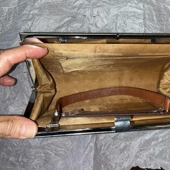 美品！　孔雀の羽根のセカンドバッグ　レトロ、ビンテージの画像