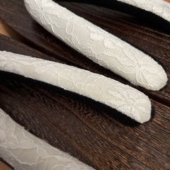 下駄 浴衣 レース柄 新品 の画像