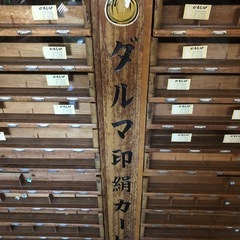 レトロな陳列ケースの画像