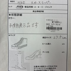 【ジャングルジャングル守口店】 NIKEスペースヒッピー 27.5cmの画像