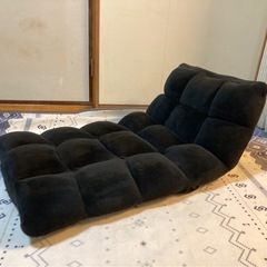 【ブラック】座椅子・1人用ソファの画像