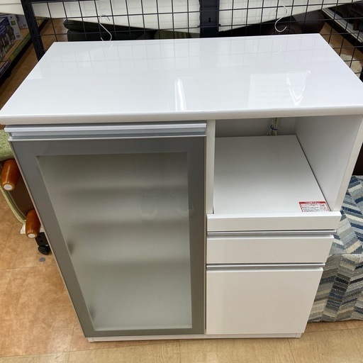 ニトリ　レンジ台　1枚扉　ホワイト